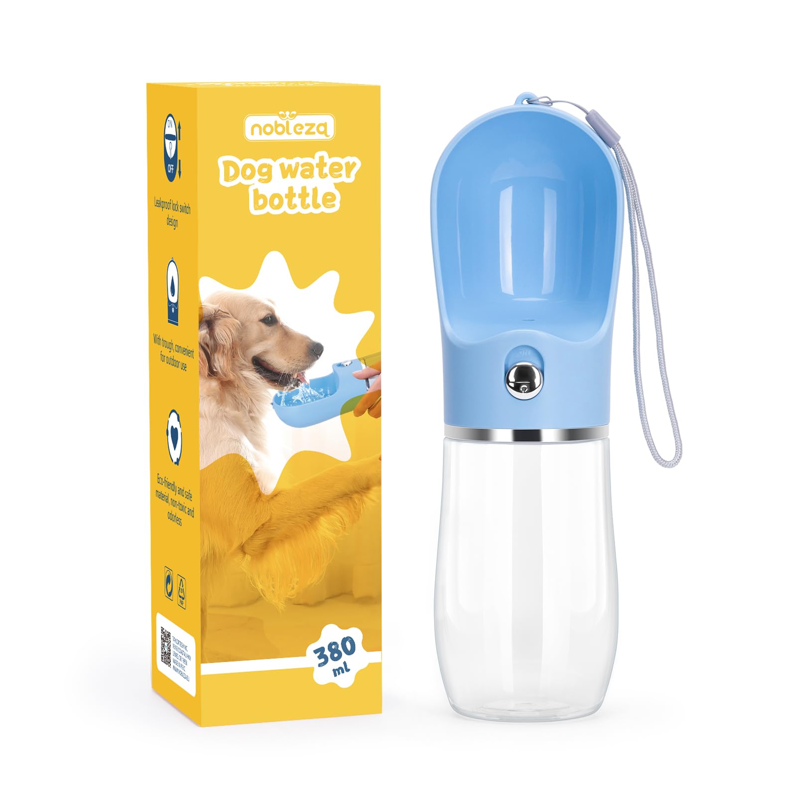 Nobleza: Portable Dog Water Bottle – Leak-Proof & BPA-Free
